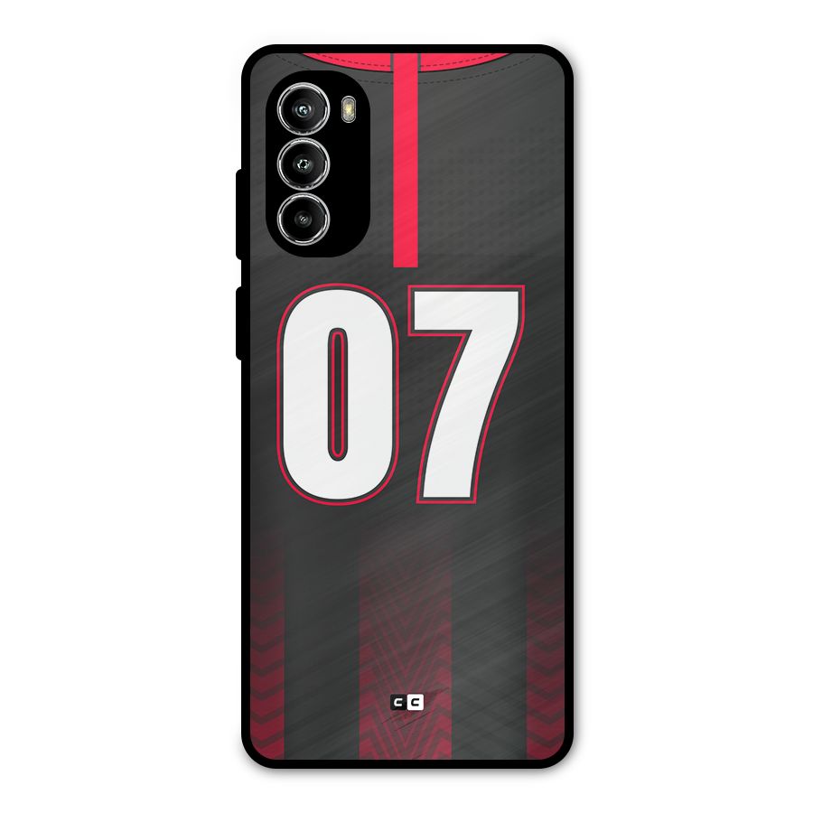 Jersy No 7 Metal Back Case for Moto G52