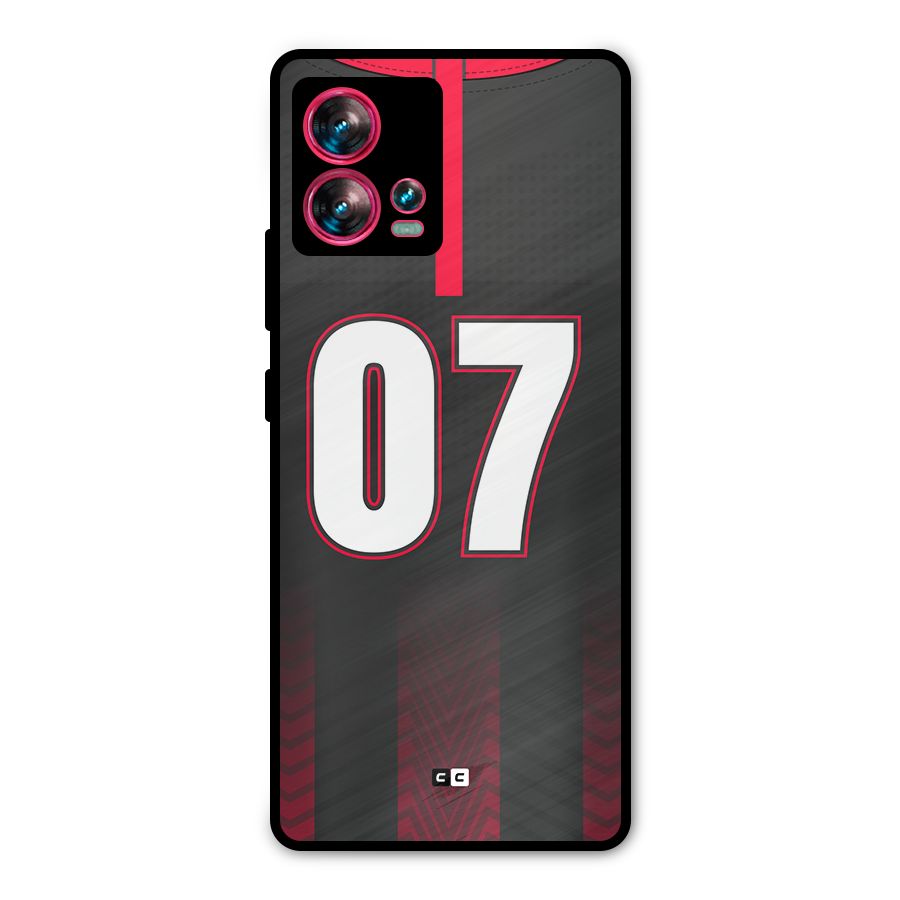 Jersy No 7 Metal Back Case for Motorola Edge 30 Fusion