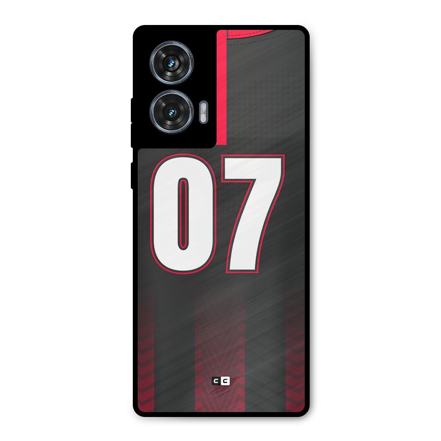 Jersy No 7 Metal Back Case for Motorola G96