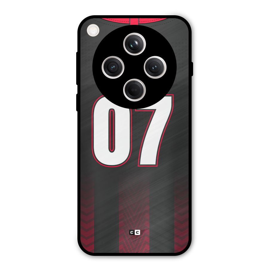 Jersy No 7 Metal Back Case for Oppo Find X8
