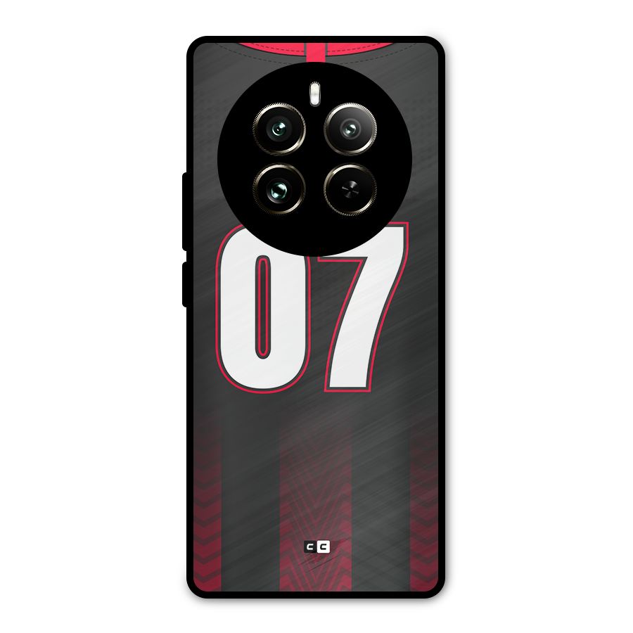 Jersy No 7 Metal Back Case for Realme 12 Pro