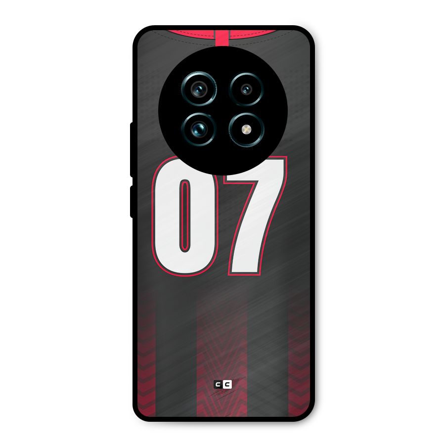 Jersy No 7 Metal Back Case for Realme 13 Pro Plus