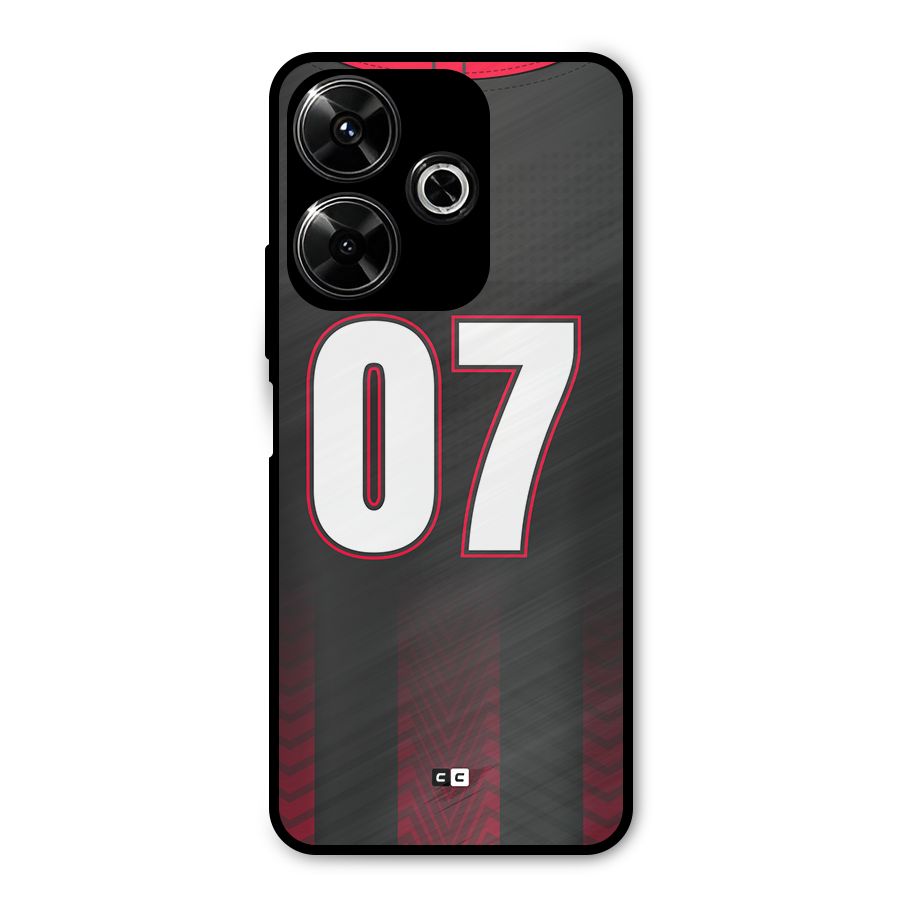 Jersy No 7 Metal Back Case for Redmi 13 5G