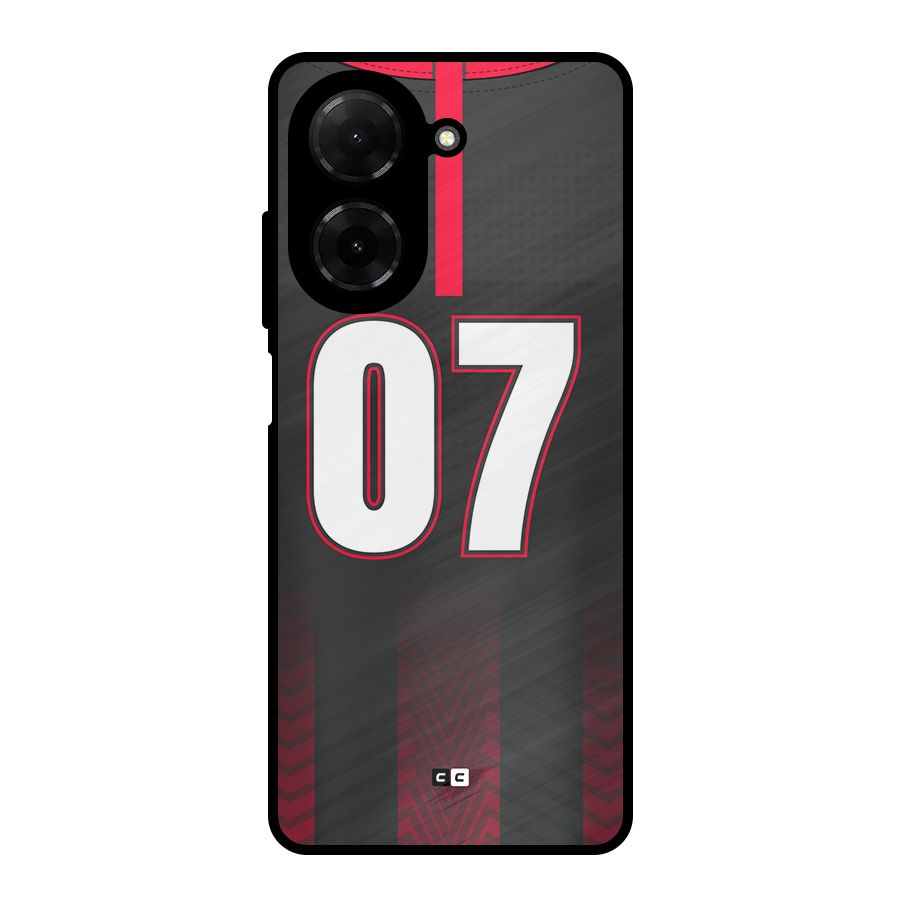 Jersy No 7 Metal Back Case for Redmi A5 4G