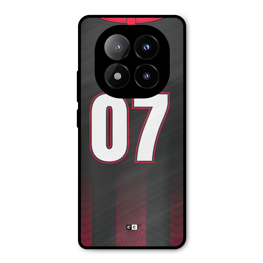 Jersy No 7 Metal Back Case for Redmi Note 14 Pro Plus 5G
