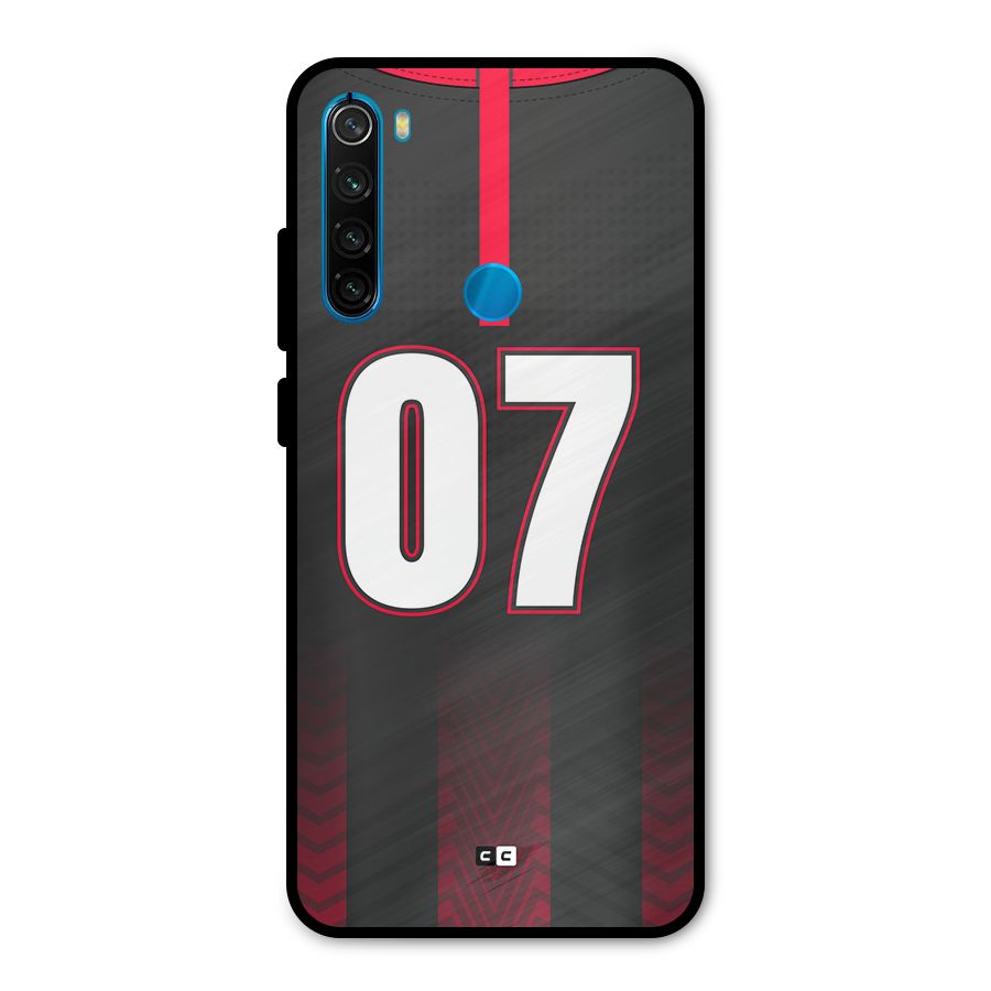 Jersy No 7 Metal Back Case for Redmi Note 8