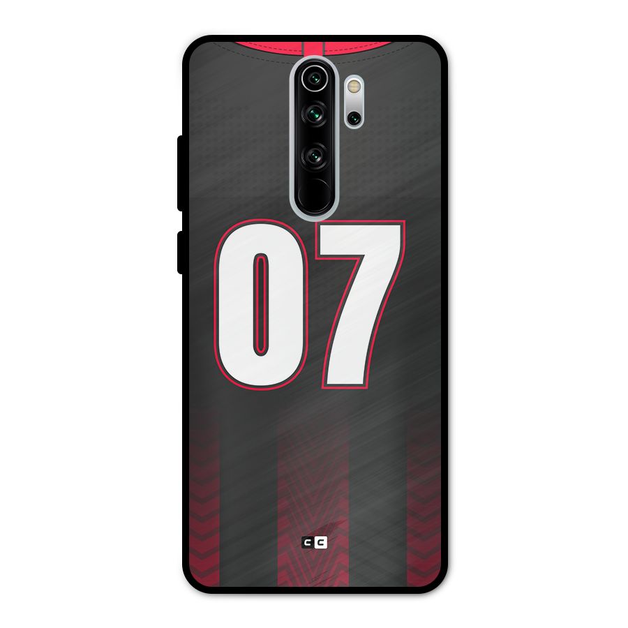 Jersy No 7 Metal Back Case for Redmi Note 8 Pro