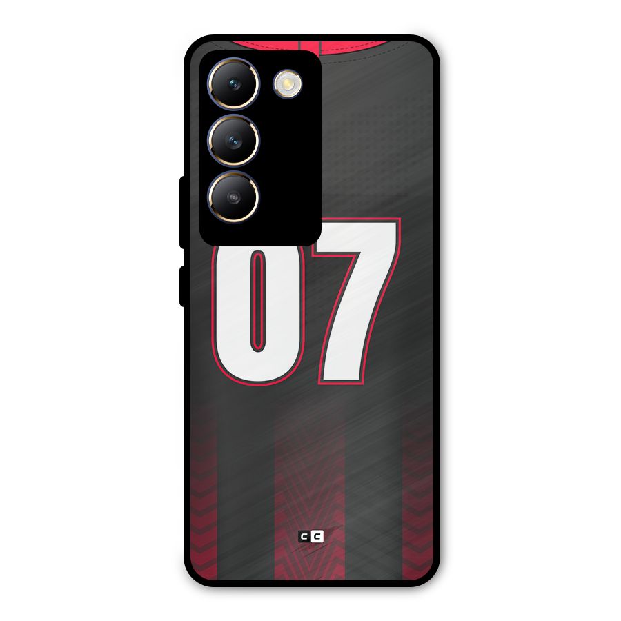 Jersy No 7 Metal Back Case for Vivo T3 5G