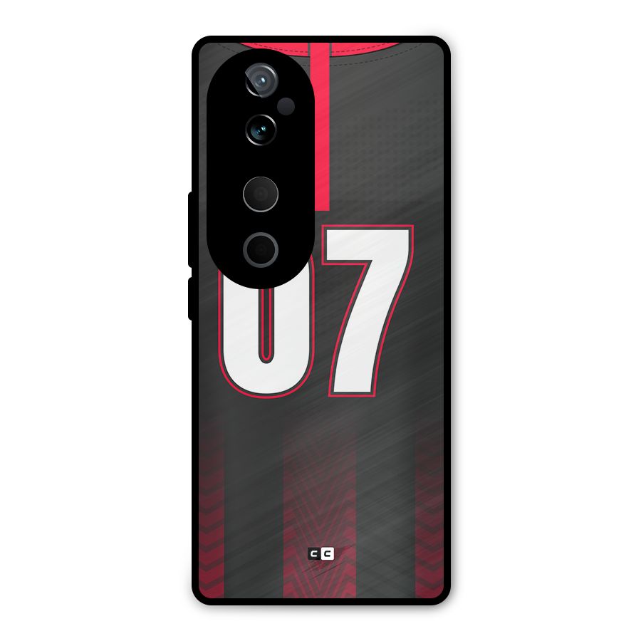 Jersy No 7 Metal Back Case for Vivo T3 Ultra