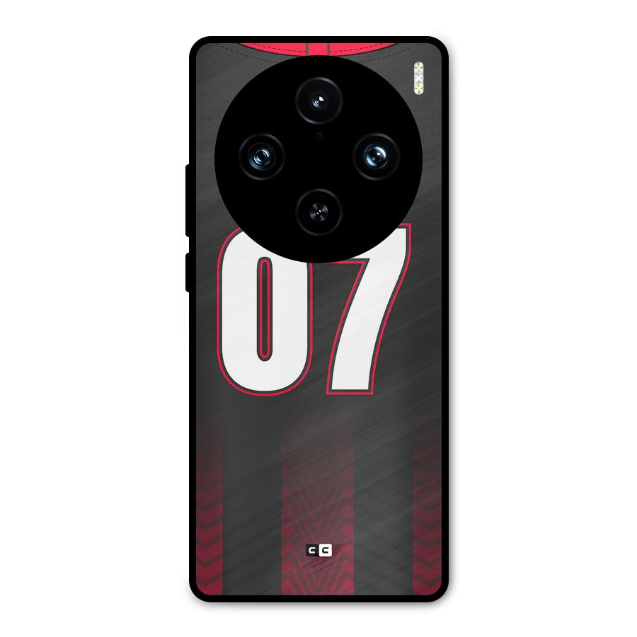 Jersy No 7 Metal Back Case for Vivo X100 Pro