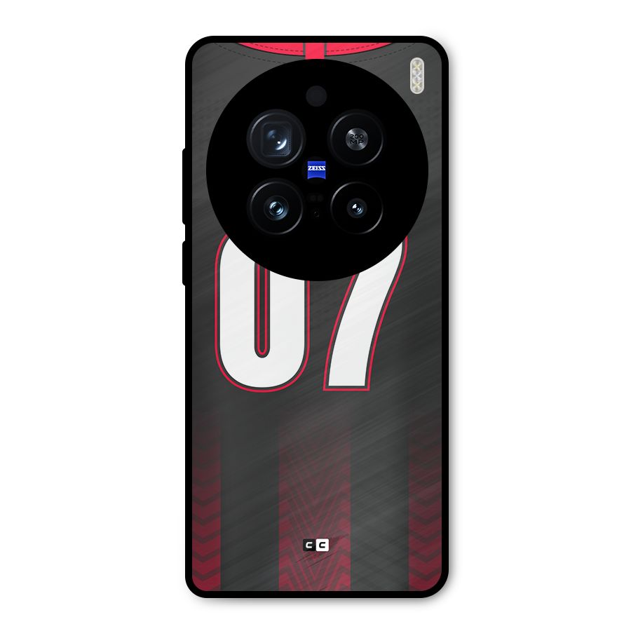 Jersy No 7 Metal Back Case for Vivo X200 Pro