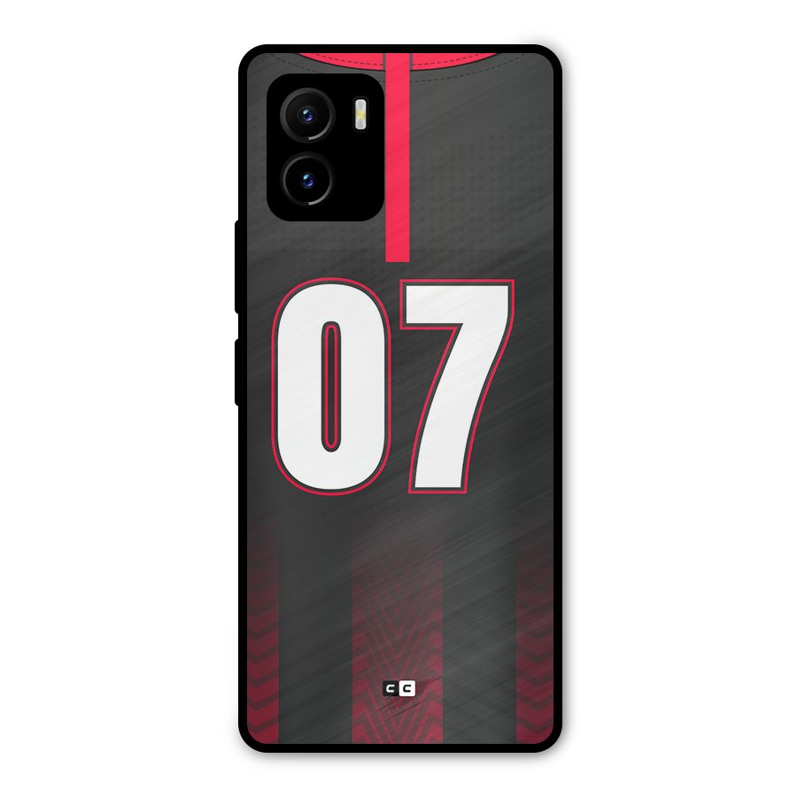 Jersy No 7 Metal Back Case for Vivo Y15s