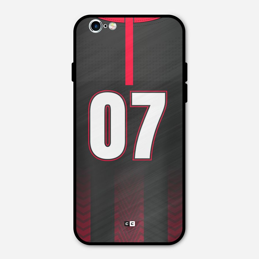 Jersy No 7 Metal Back Case for iPhone 6 6s