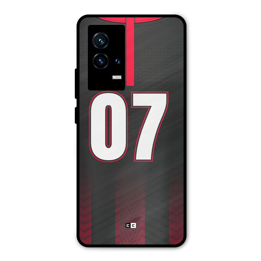 Jersy No 7 Metal Back Case for iQOO 9 5G