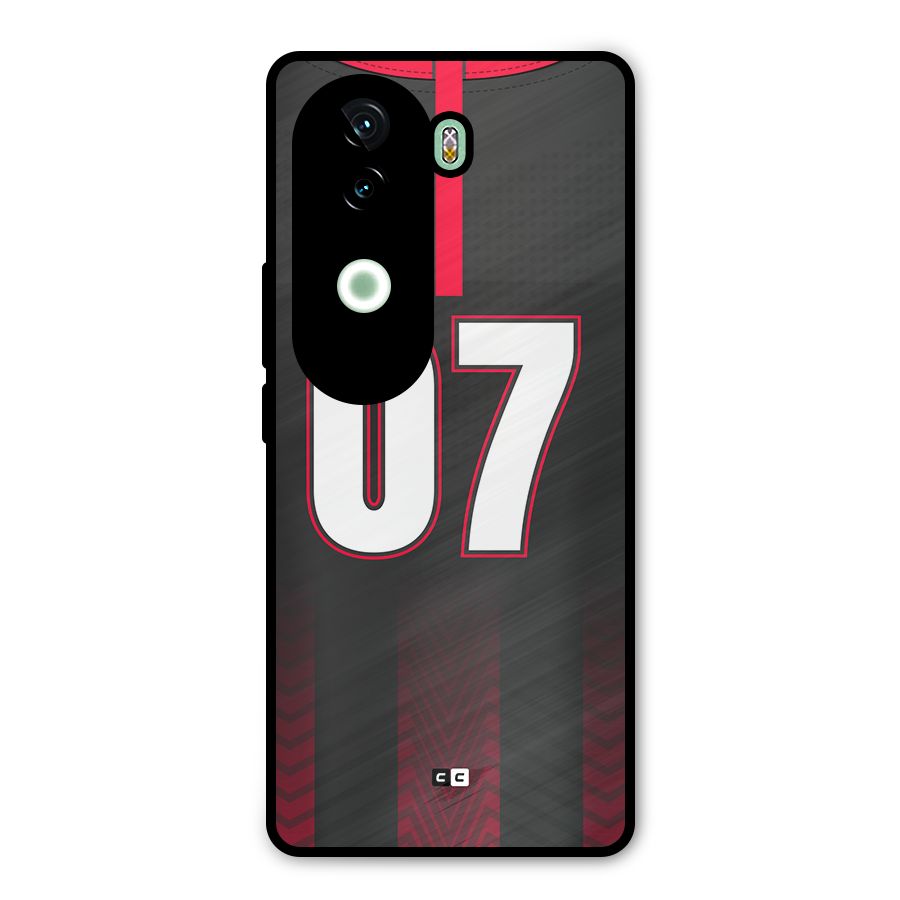 Jersy No 7 Metal Back Case for iQOO Z9s