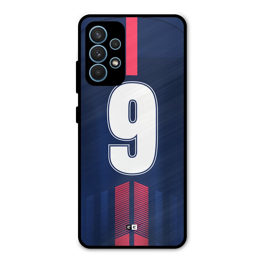 Jersy No 9 Metal Back Case for Galaxy A32