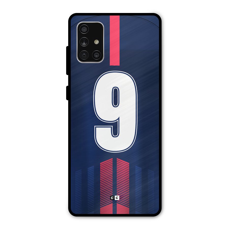 Jersy No 9 Metal Back Case for Galaxy A71