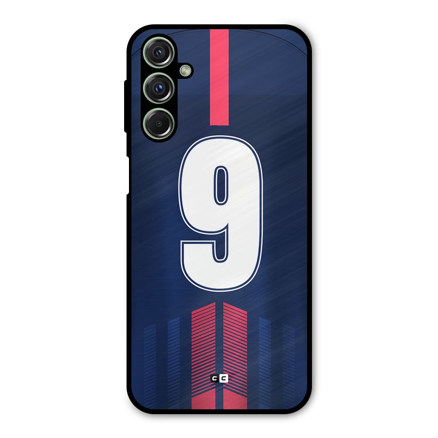 Jersy No 9 Metal Back Case for Galaxy F34