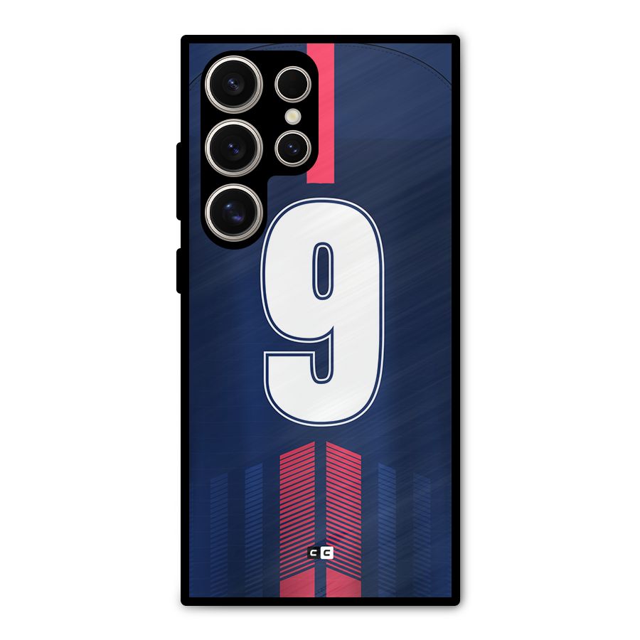 Jersy No 9 Metal Back Case for Galaxy S24 Ultra