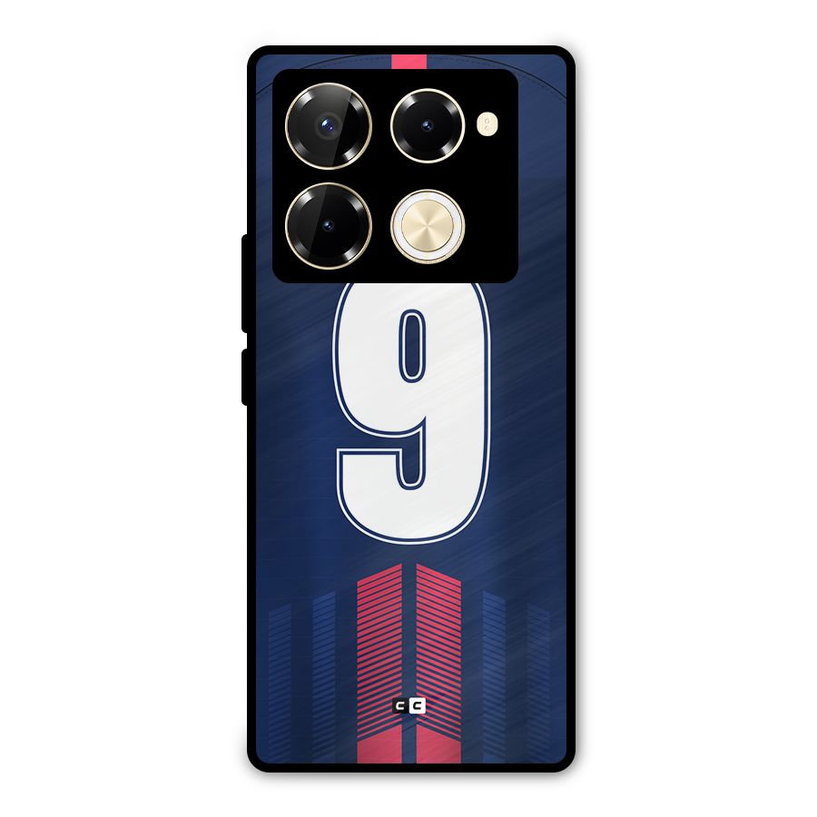 Jersy No 9 Metal Back Case for Infinix Note 40 Pro