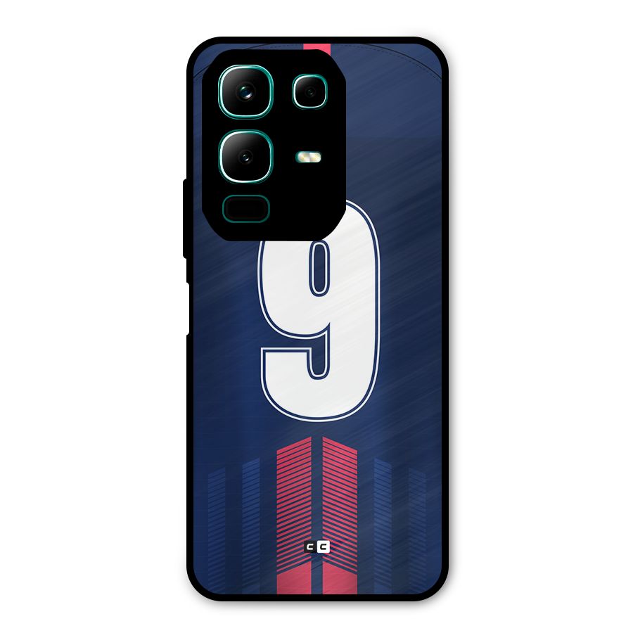 Jersy No 9 Metal Back Case for Infinix Note 50x