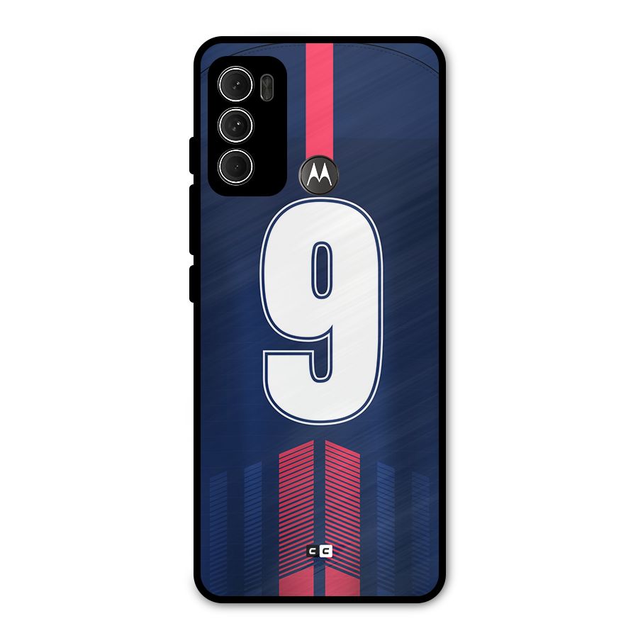 Jersy No 9 Metal Back Case for Moto G60