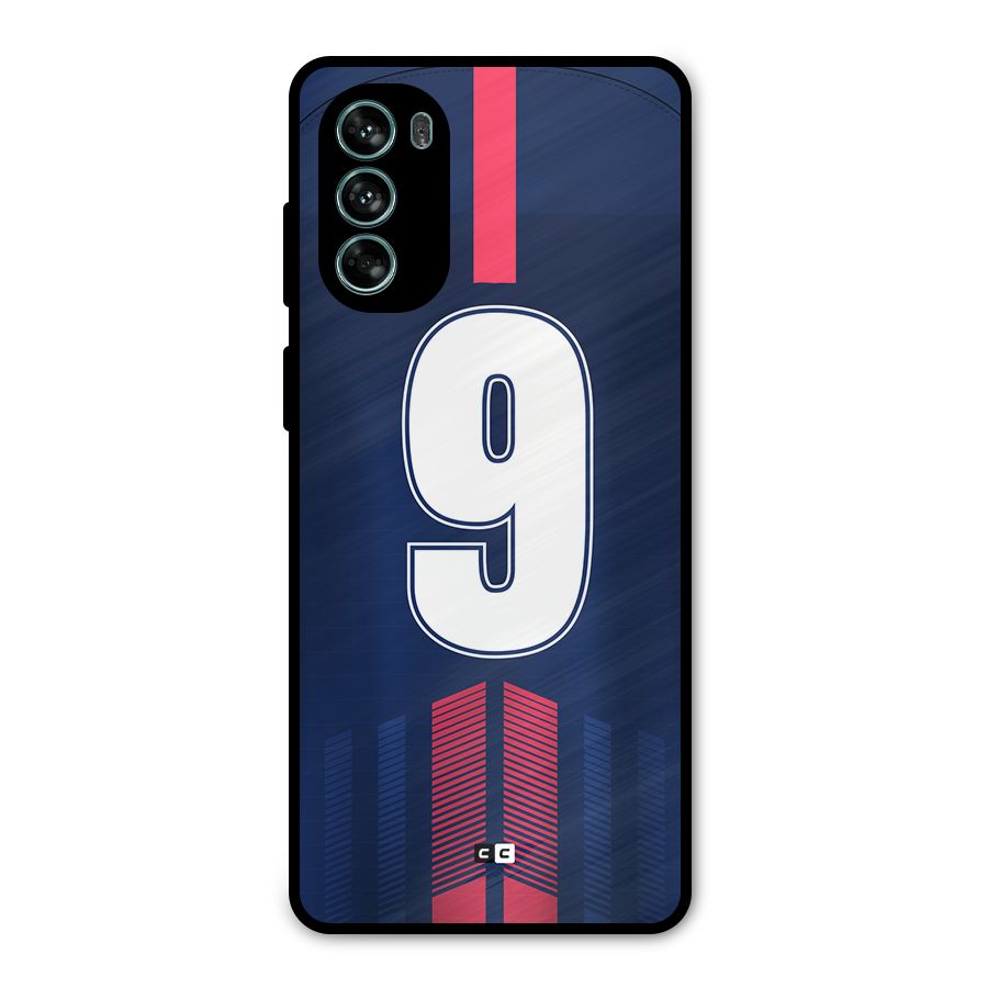 Jersy No 9 Metal Back Case for Moto G62