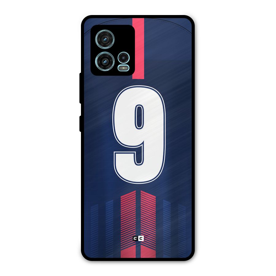 Jersy No 9 Metal Back Case for Moto G72