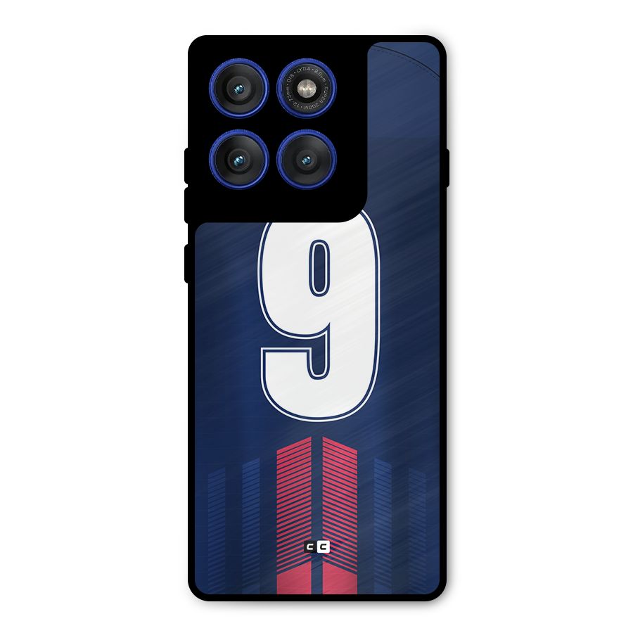 Jersy No 9 Metal Back Case for Motorola Edge 60 Pro