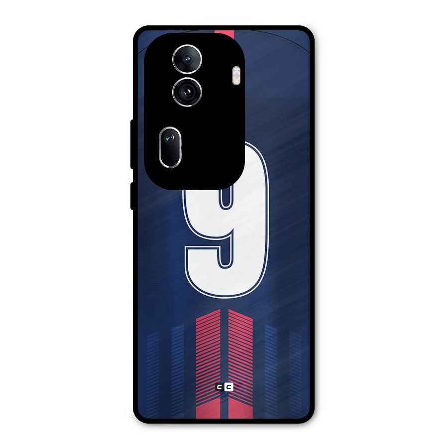Jersy No 9 Metal Back Case for Oppo Reno11 Pro 5G