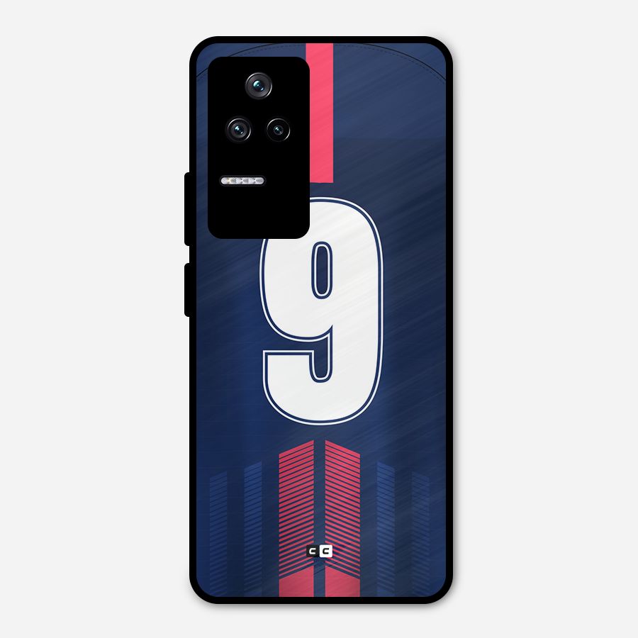 Jersy No 9 Metal Back Case for Poco F4 5G