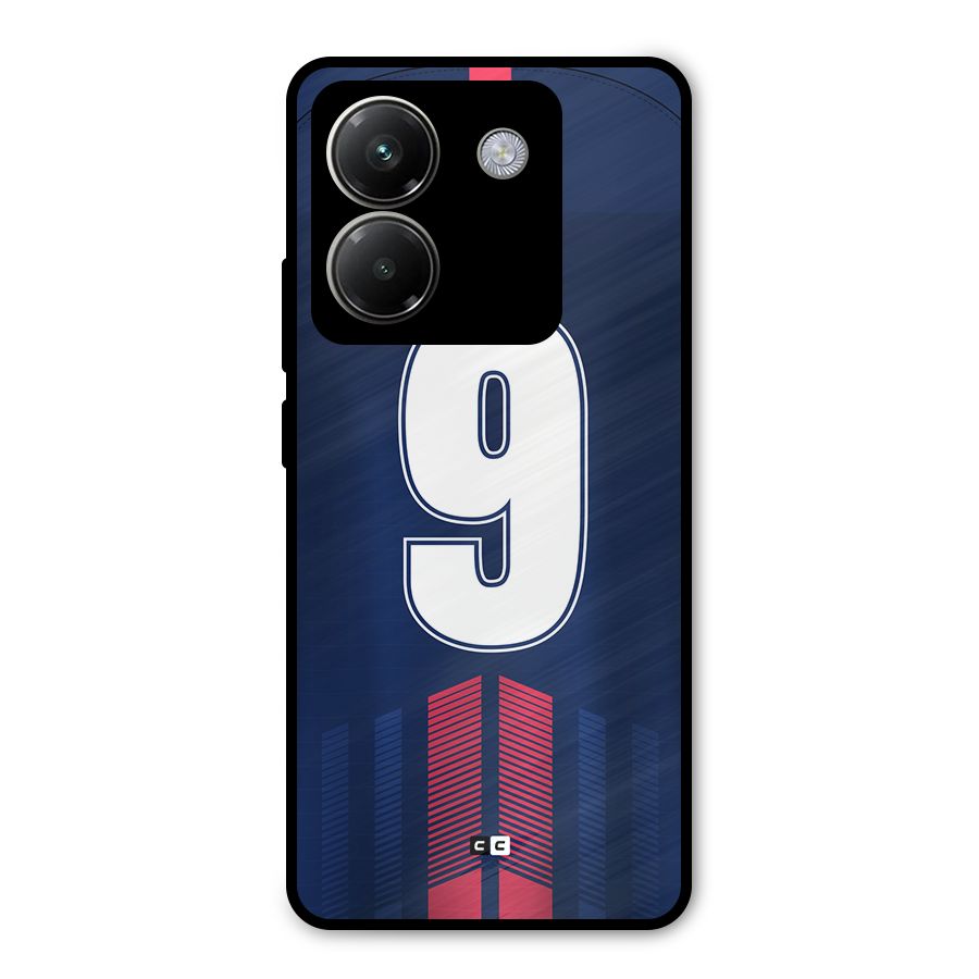Jersy No 9 Metal Back Case for Poco M7 Pro 5G