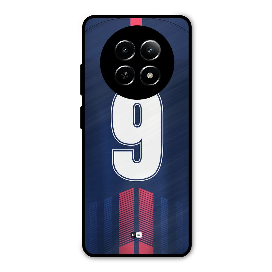 Jersy No 9 Metal Back Case for Realme 13