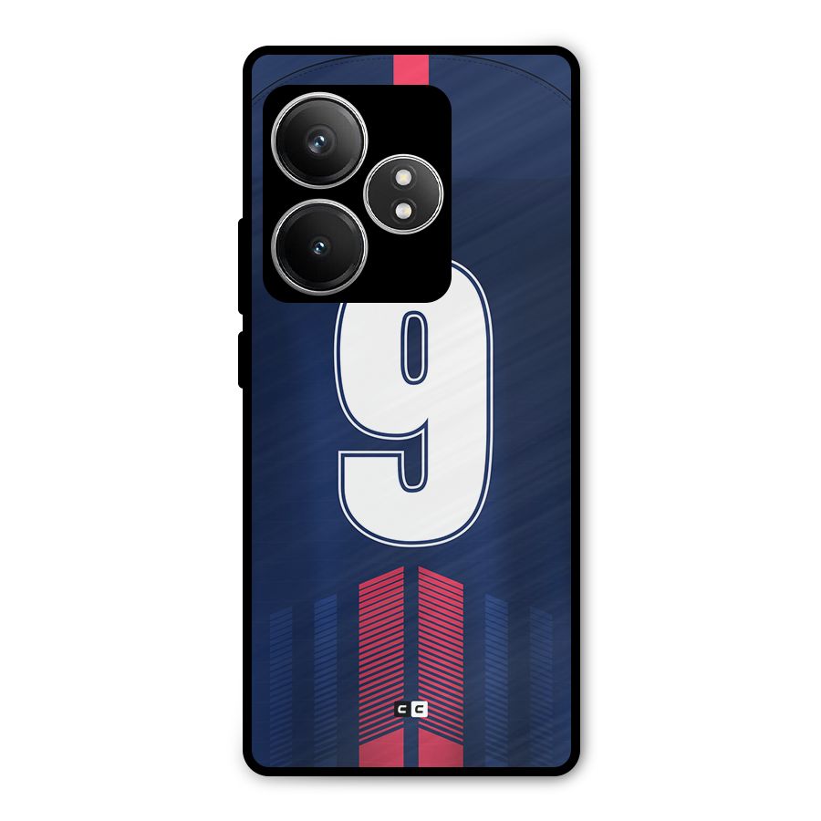 Jersy No 9 Metal Back Case for Realme GT 6T