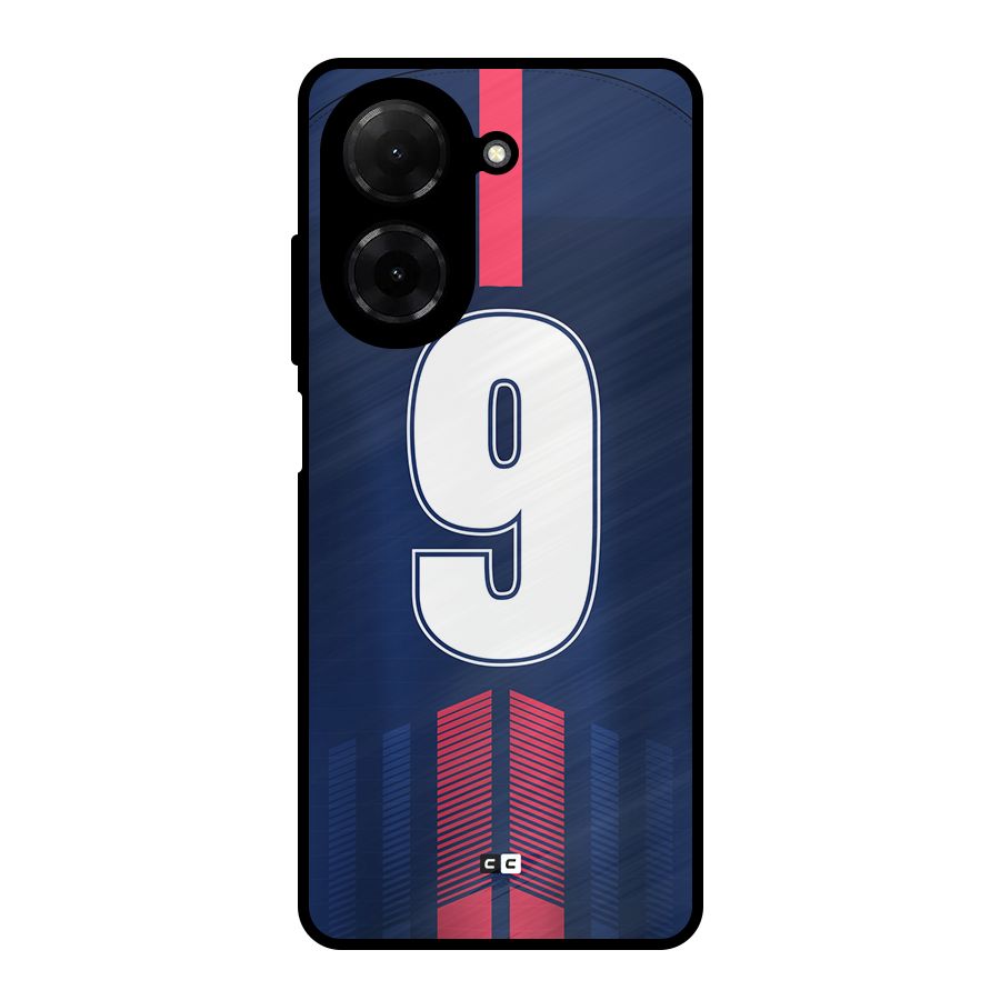 Jersy No 9 Metal Back Case for Redmi A5 4G
