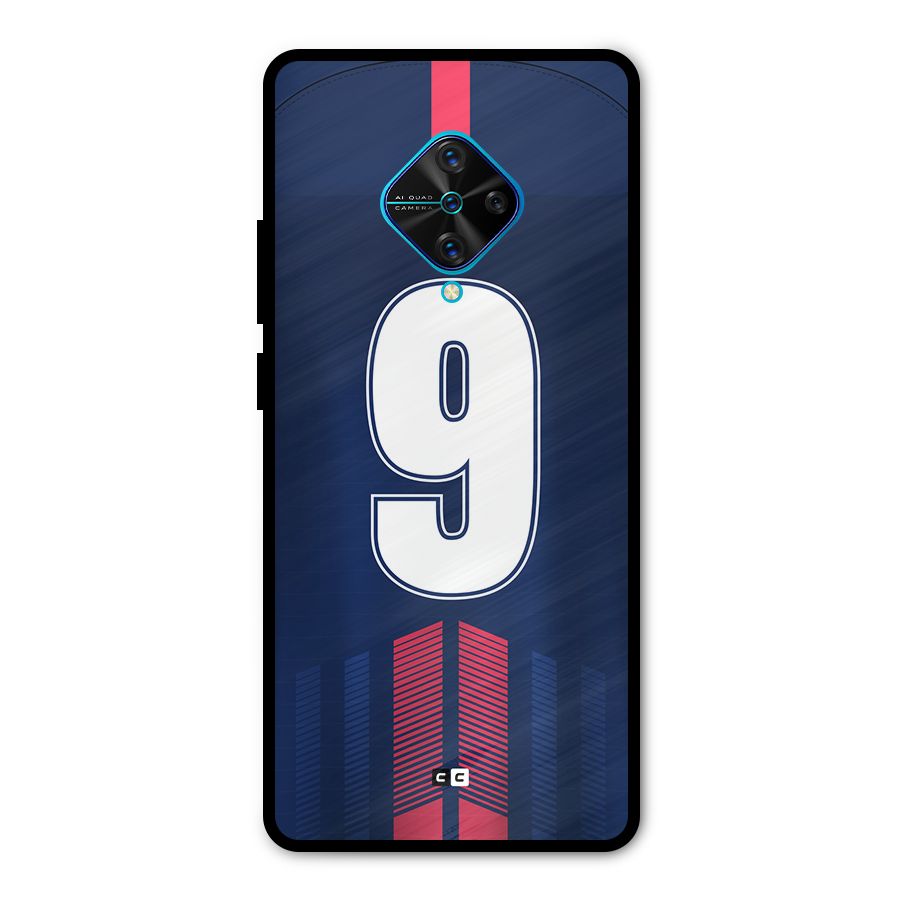 Jersy No 9 Metal Back Case for Vivo S1 Pro