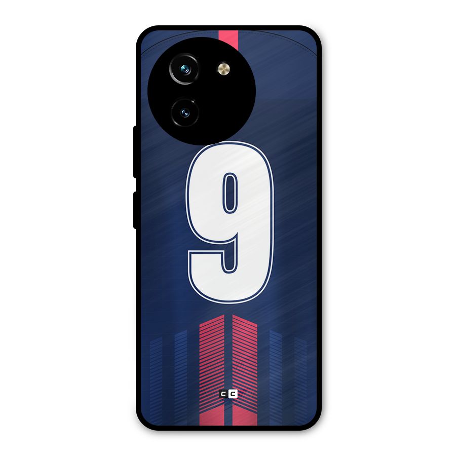 Jersy No 9 Metal Back Case for Vivo T3x