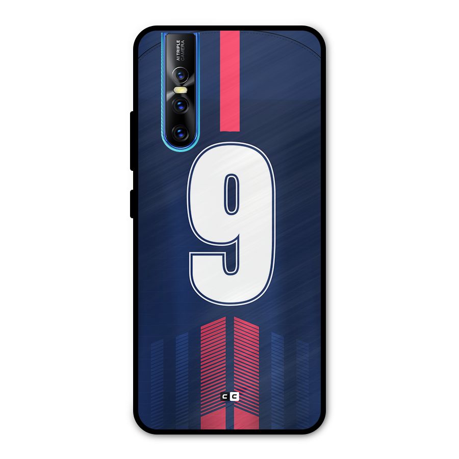 Jersy No 9 Metal Back Case for Vivo V15 Pro