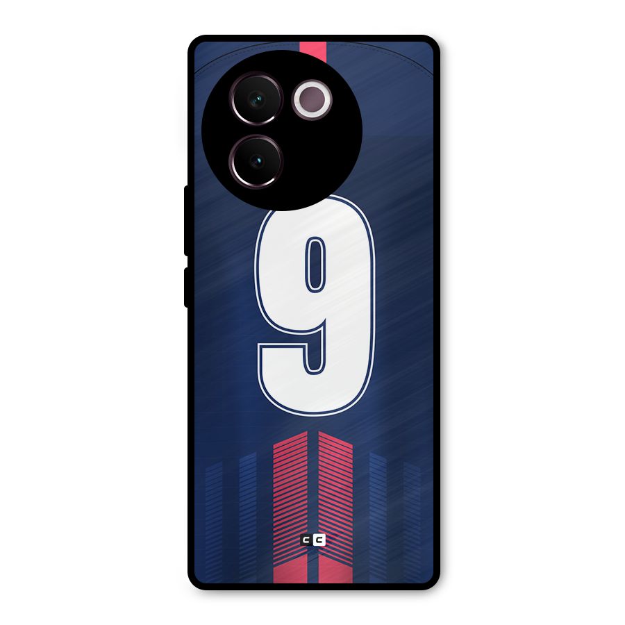Jersy No 9 Metal Back Case for Vivo V30e