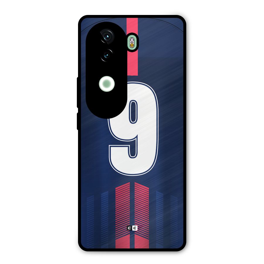 Jersy No 9 Metal Back Case for Vivo V40e
