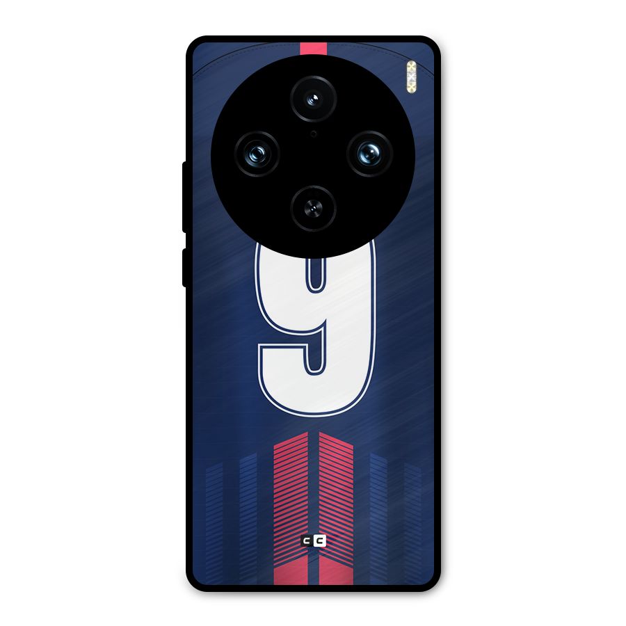 Jersy No 9 Metal Back Case for Vivo X100 Pro