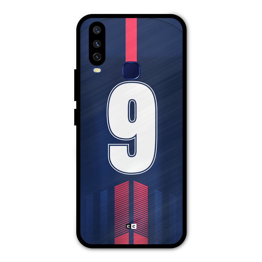 Jersy No 9 Metal Back Case for Vivo Y15