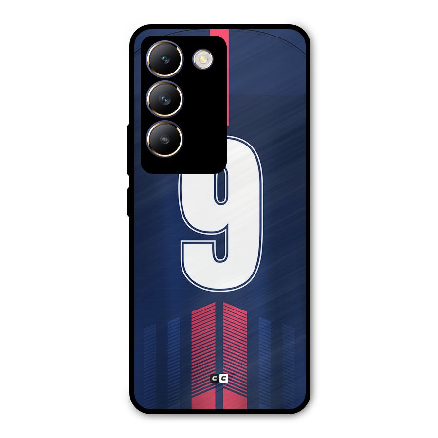 Jersy No 9 Metal Back Case for Vivo Y200e