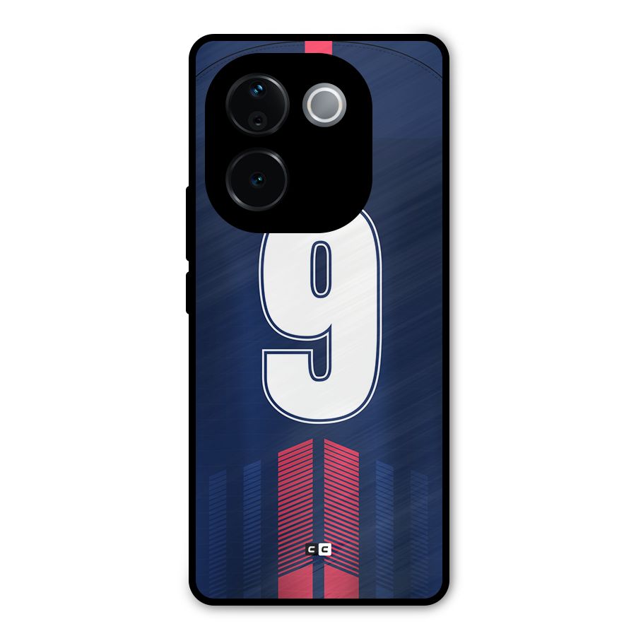 Jersy No 9 Metal Back Case for iQOO Z9s Pro