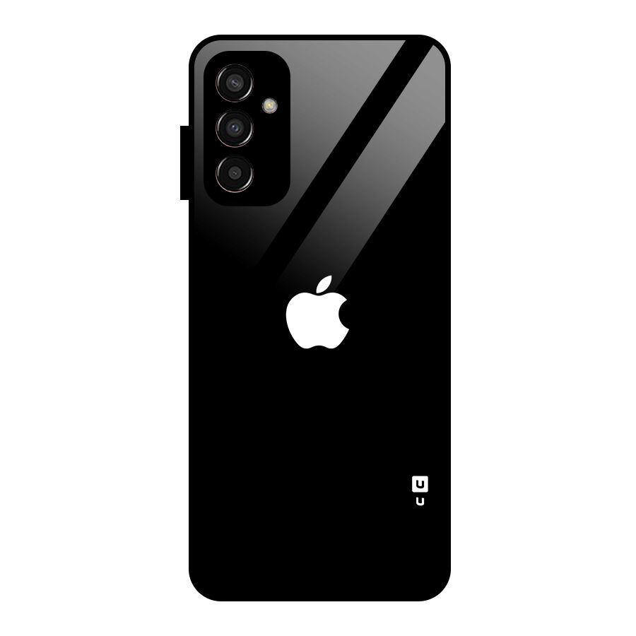 Jet Black Apple Special Glass Back Case for Galaxy F13
