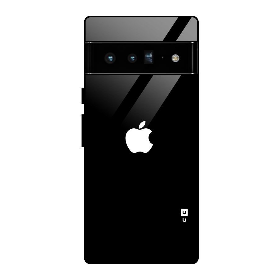 Jet Black Apple Special Glass Back Case for Google Pixel 6 Pro