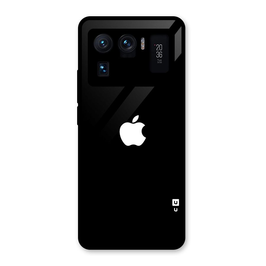 Jet Black Apple Special Glass Back Case for Mi 11 Ultra
