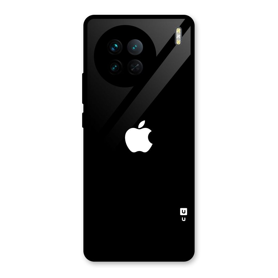 Jet Black Apple Special Glass Back Case for Vivo X90