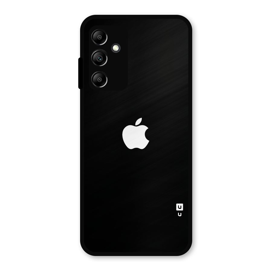 Jet Black Apple Special Metal Back Case for Galaxy A14 5G