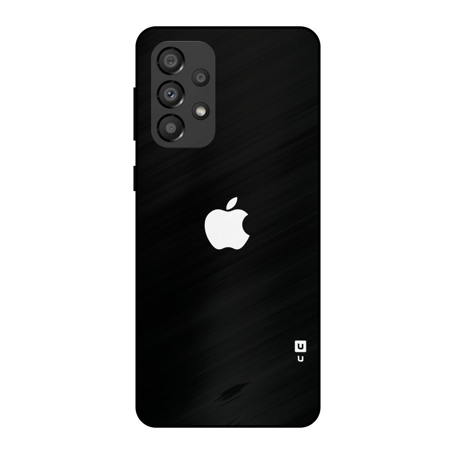 Jet Black Apple Special Metal Back Case for Galaxy A33 5G